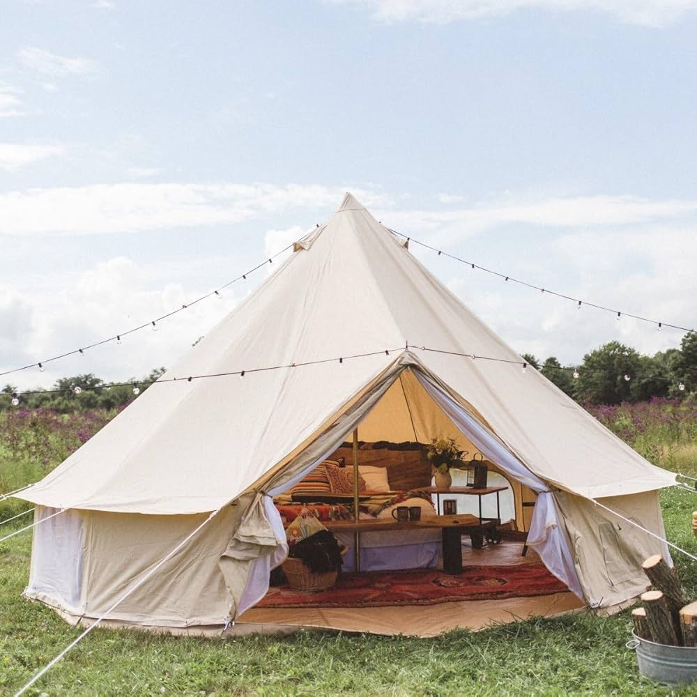 Safari glamping tents